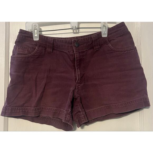 Patagonia Pants - Patagonia Organic Cotton Women’s Shorts 6 Burgundy Hiking Outdoors